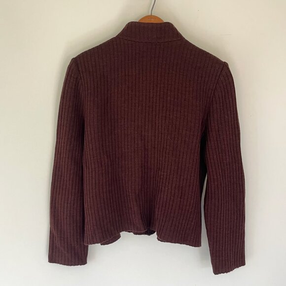 St. John Wool Blend Cardigan Sweater - Picture 4 of 6